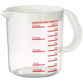 Décor Plastic Measuring Jug,White