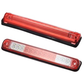 Partsam High Mount Led 3rd Brake Light Red Replacement for Silverado and Sierra 1994-1999 C/K 1500 2500 3500 Rear Top Roof Cab Center Mount Third Brake Light Stop Tail Cargo Light Lamps