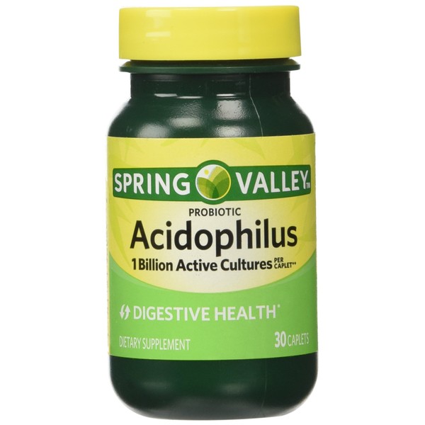 Spring Valley - Acidophilus, 1 Billion Active Cultures, 30 Caplets