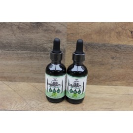 2 Bottles- Liquid Chlorophyll Drops For Immune Support Peppermint Flavor 2 Fl Oz