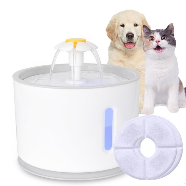 Iseebiz Pet Water Founder, Automatic Water Filter, 2.4 L; Large