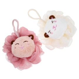 minkissy Cartoon Bathing Balls Pcs Body Scrubbers Exfoliating Sponge Shower Loofah for Adults