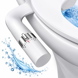 Ultra Slim Bidet Attachment for Toilet – Dual Nozzle Adjustable Water Pressure Wash for Modern Bathroom Hygiene