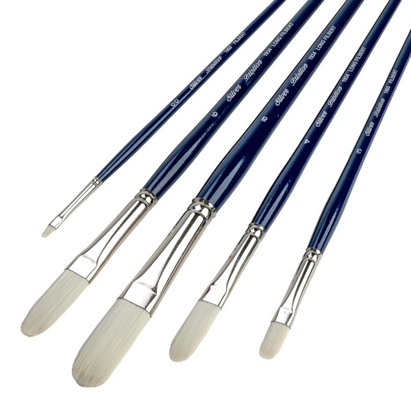 Silver Brush Limited BR-1953 Bristlon Long Handle Filbert & Long