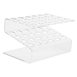 GANAZONO Clear Acrylic Pen Holder Display Stand Stylish Organizer for Pencils Makeup Brushes and Stationery Desk Stand for Home Office and Salon Use