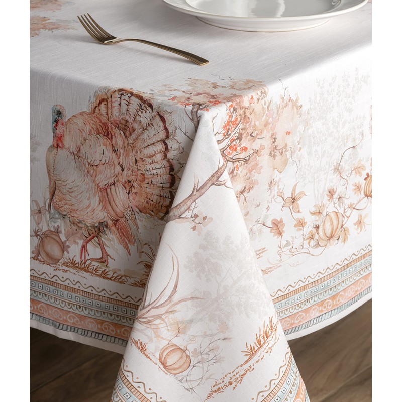 Maison d' Hermine Giving Thanks 100% Cotton Tablecloth Kitchen Dining