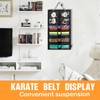 FunnAura 12 Belts and 4 Medal Skarate Taekwondo Belt Display