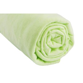 3 x Flat Sheets 50 x 100 cm for Cot Bed Vintage 50 x 100 cm 100% Cotton Lime Green / White / Turquoise / White