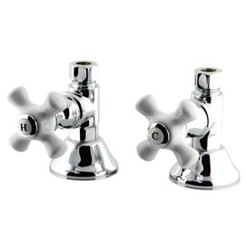 Kingston Brass CCK44151PX Straight Stop Shut Off Valve, Polished Chrome