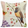 BAOKU Birds flowers Pattern Cushions Cover Cushions Pillow Covers Set