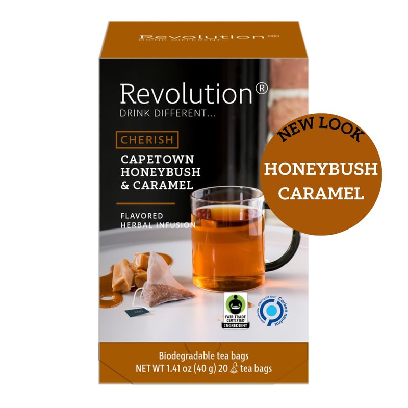 Revolution Tea CHERISCH Capetown Honeybush & Caramel Rooibos Tea -
