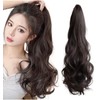 Herbeluemily Ponytail Wig, Clip Type, Point Wig, Extension, Long, Natural,