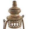 Deco 79 Metal Room Accent Lamp Distressed Antique Style Lantern