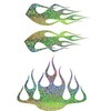 Wild Dingos LLC - STYLE2 Multi-Color Flame Decal Kit Golf