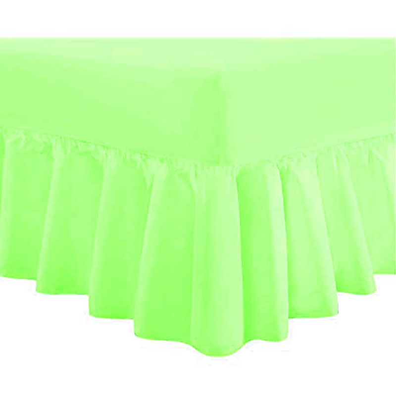 16" Extra Deep Frilled Base Valance Sheets Plain Dyed Easy