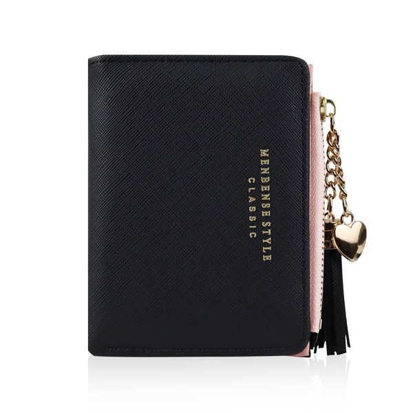 FuninCrea Wallets for Women, Faux Leather Womens Wallet with Zipper