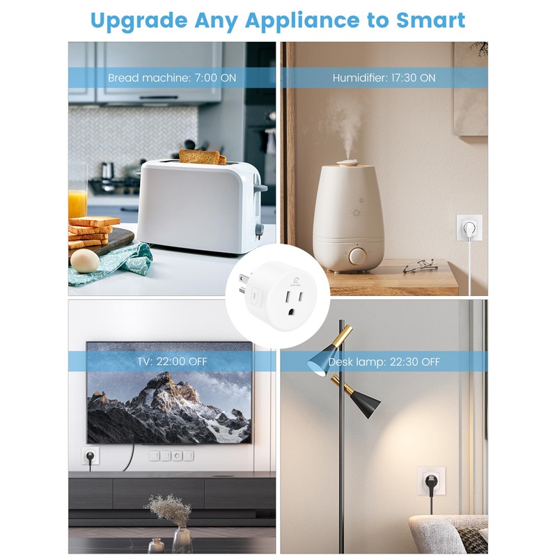 EIGHTREE Eightree Smart Plug 5GHz & 2.4GHz, Smart Outlet WiFi