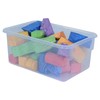 Wood Designs Cubby Storage Bin, Heavy Duty Plastic Containers for