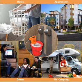 KOFOHON Portable Washing Machine Small Mini Hand Compact Semi Automatic Washer Laundry Perfect for Home Apartment Dorm RV Camping Travel Trip Outdoor Indoor for 6.5Lbs Washing Capacity