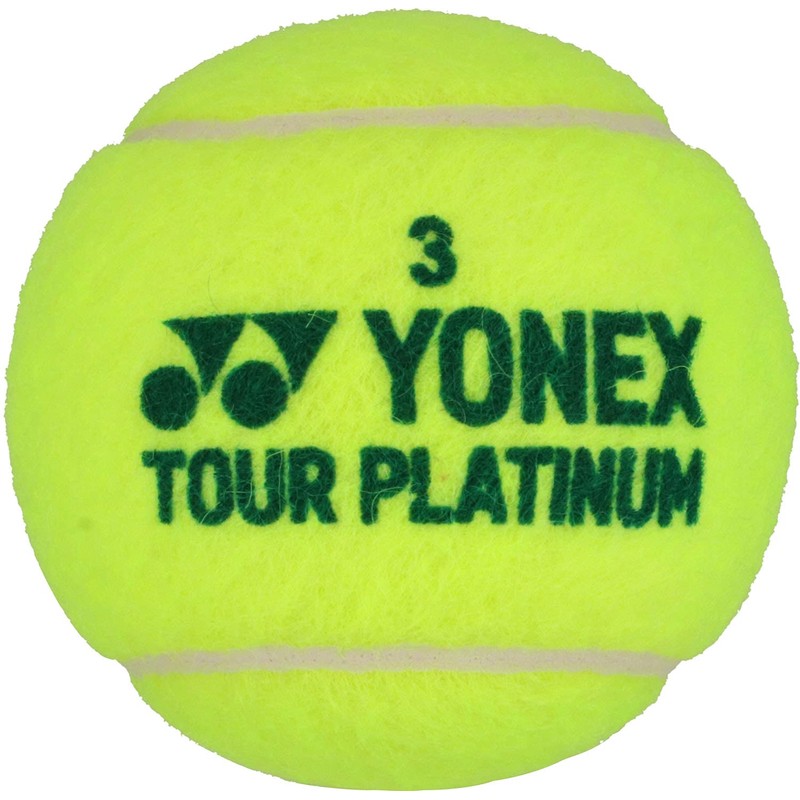 Yonex TB-TPL2 Tennis Balls, Tour Platinum, 2 Balls, 1 Can,