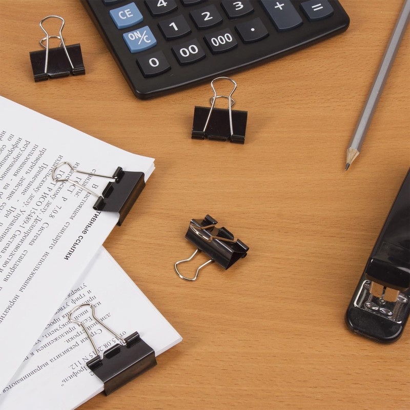 170 Pcs Binder Clips Assorted Sizes, Black Large, Medium, Small