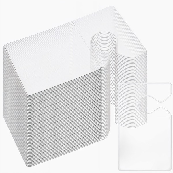 50 Pcs Clear Parking Permit Holder, 3 x 5 inch