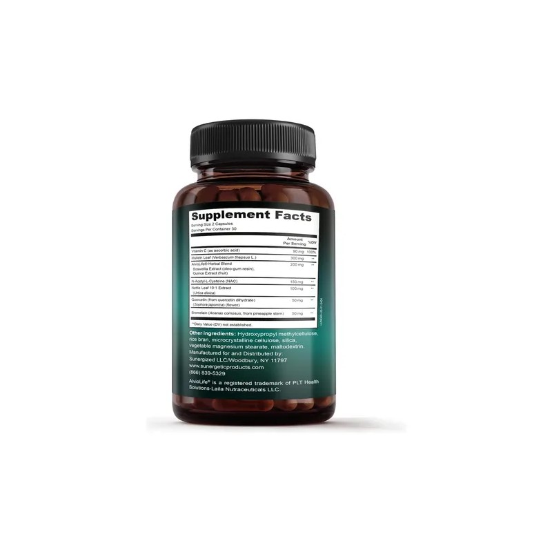Sunergetic Suplemento Premium Para Salud Pulmonar 60 Caps