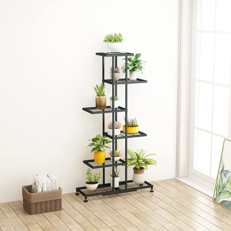 Metal Plant Stand, 6 Tier 12 Potted, Upgrade Multiple Plant