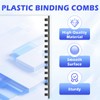 TOTiyea 19 Ring Plastic Binding Combs,1 Inch Diameter,200 Sheet Capacity,