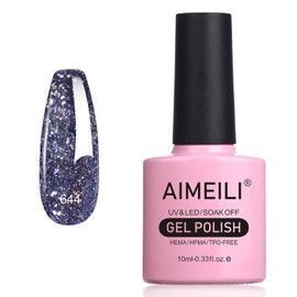 AIMEILI Gel Nail Polish Soak Off U V Hema Free Gel Polish for Nail Art Manicure Salon DIY Home - 644 10ml