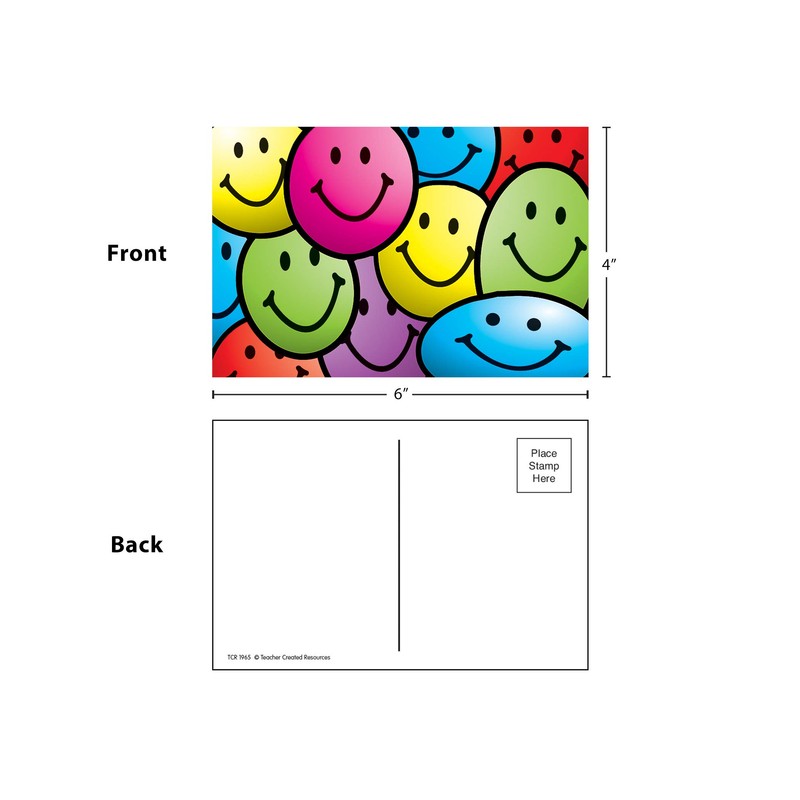 Teacher Created Resources Smiley Faces Postcards (1965)