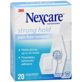Nexcare Strong Hold Sensitive Skin Bandages Assorted 20ct