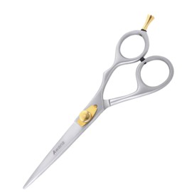 Linkshänder Friseur Salon Friseurschere 14cm, Modellierschere set 14cm Rosa Zebramuster