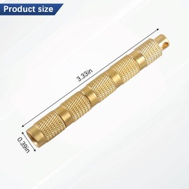 Zpana Car Tire Deflator, 4 in 1 Solid Brass Vehicle Wheel Air Down Tool with Valve Caps Key Chain, Offroad Auto Tire Pressure Release Accessories, Compatible with SUV Motorcycle Bicycle