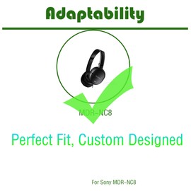 Gobelieve Earpads Replacement Ear Cushions Compatible with Sony MDR-NC8/MDR NC8 Headphones Earcups Parts