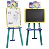 Spongebob Kids Art Easel, Standing Magnetic Whiteboard and Chalkboard, Drawing