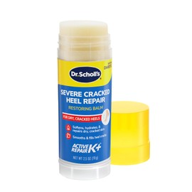 Dr. Scholl's Bálsamo reparador de talón agrietado, 2.5 onzas, con 25% de urea para pies secos agrietados, cura e hidrata para pies saludables