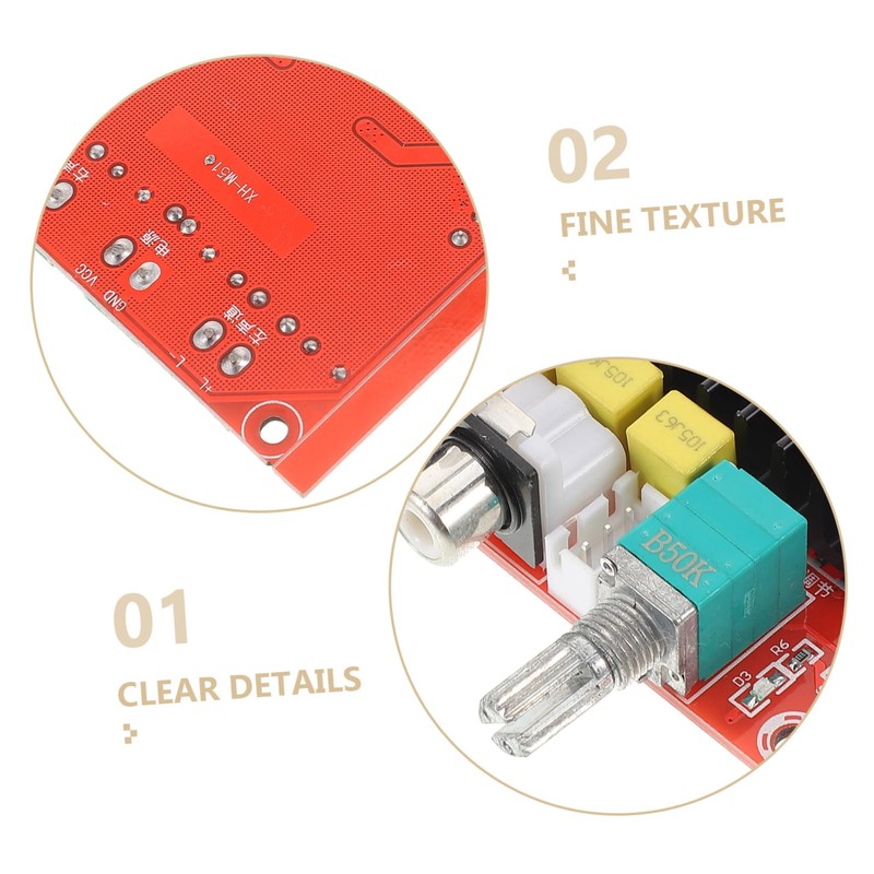 LABRIMP Digital Power Amplifier Board Durable Audio Stereo Amp Module
