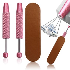 Piercing Assistant Pen Piercing Changing Assistant Pen Piercing Ball Grabber Tool Stainless Steel 4 Prongs Diamond Claw Tweezers Suitable for Any Piercing with a Ball End (2 pcs)