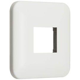 Panasonic Cosmo Series Wide 21 Mini Outlet Plate with Mounting Frame Round White WTF7071W