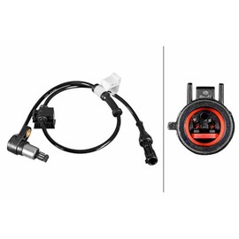 HELLA 6PU 358 217-481 Sensor Wheel Speed 2-Pin Cable 780 mm with Clamp