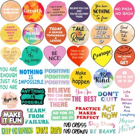 300Pcs Inspirational Scrapbook Motivational Stickers for Water Bottles Laptop Journaling Vision Board Supplies, Waterproof Positive Quote Vinyl Stickers for Teens Kids Adults Teachers Students