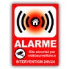 Alarm Panel 133 x 100 mm PVC + 4 Holes