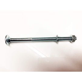 M10 x 160 Coach Bolts Carriage Bolts Cup Square Bolts BZP 4.8 Complete with Full Nuts & Form A Washers DIN 603 Pack of 4