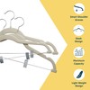 Lifemaster Velvet Skirt Hangers – with Adjustable Clips, 360 Degree