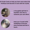 Detox Healing Crystal + 25 Guide Cards - Amethyst Crystal