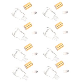 Healeved 10PCS Essential Oil Roller Bottles Gourd Style Containers with Balls for Massage and Travel Leak and Convenient Cosmetic Storage