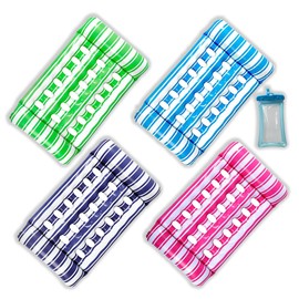 Auspicious Rain Inflatable Pool Float Mat for Adults, Soft Lake Raft Water Lounger with Headrest, Multi-Purpose Swimming Pool Float for Relaxing, Beach, Pool Party, Summer Outdoor Fun