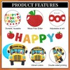 First Day of Kindergarten Decorations Banner with Hanging Swirls
