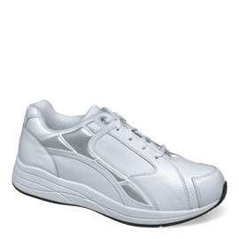 Drew Men's Force Comfortable Lace-Up Walking Shoe Therapeutic Extra Depth 8.5 4W US White